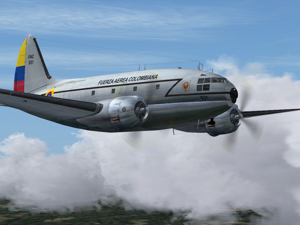 TAXPA Chile Curtiss C-46C Commando for FS2004