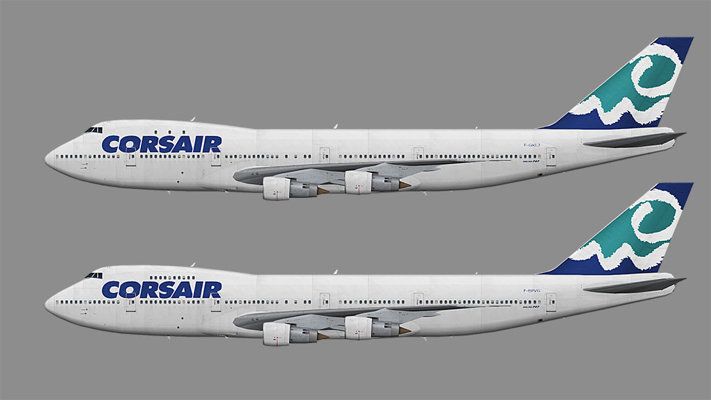 CORSAIR  B 747-300   F-GSEA collection vilain  N° 1199 